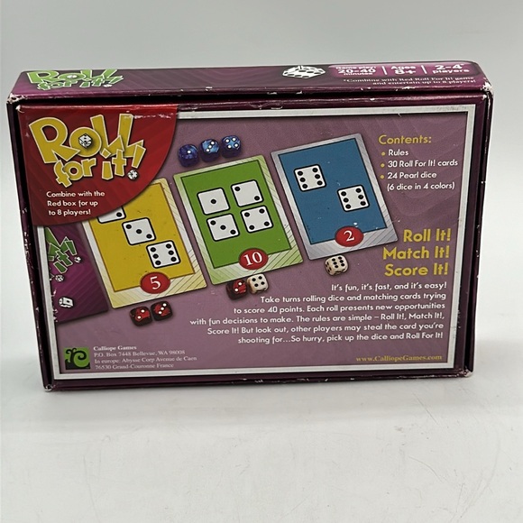 Roll for It! dice game for 2–4 players ages 8+ - Picture 2 of 4
